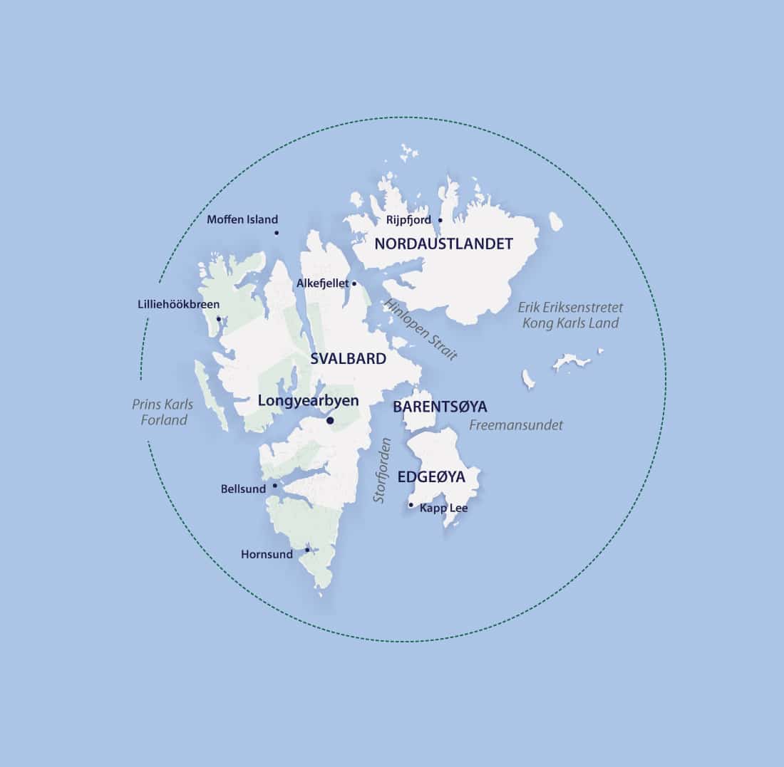 Svalbard Odyssey map