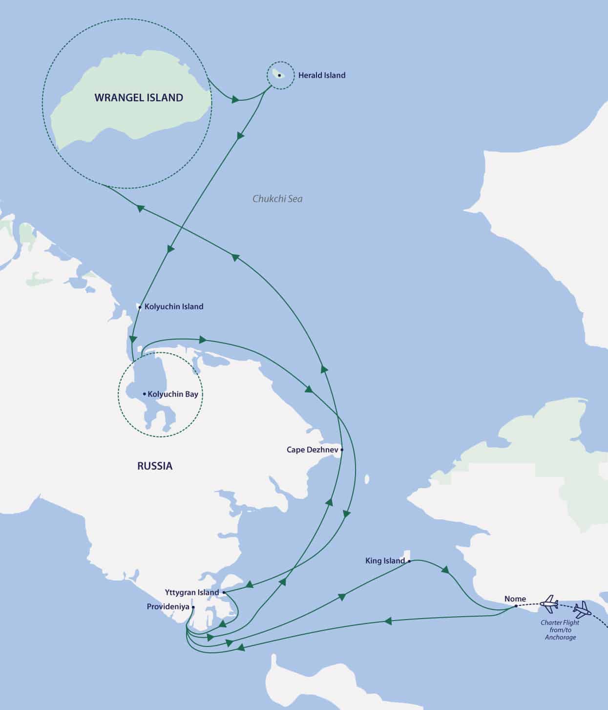 Wrangel Island map